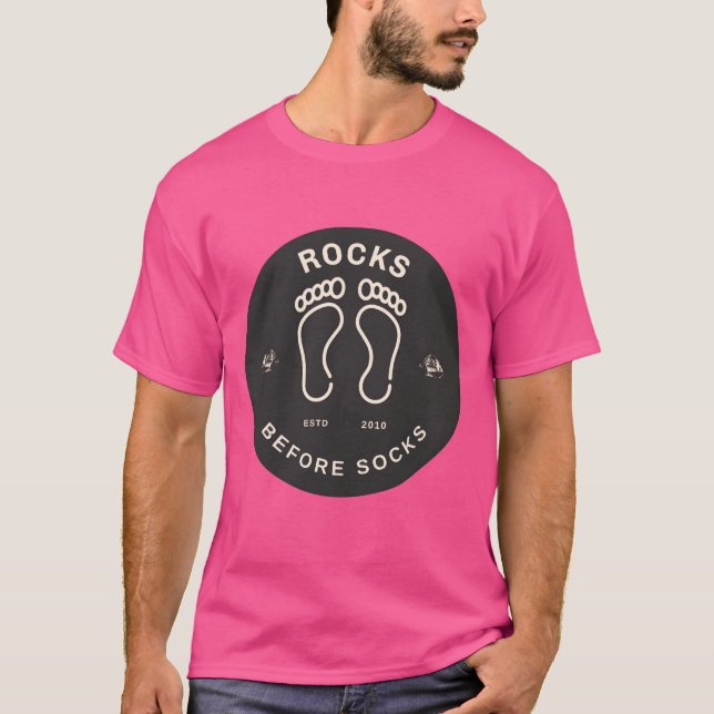 Rocks Before Socks ESTD 2010 friends T-Shirt (Front)