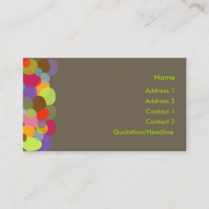 Rocks.. bright and beautiful colours/DIY backgroun Business Card