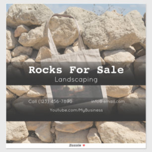 Rocks For Sale Vehicle Advertising Sticker