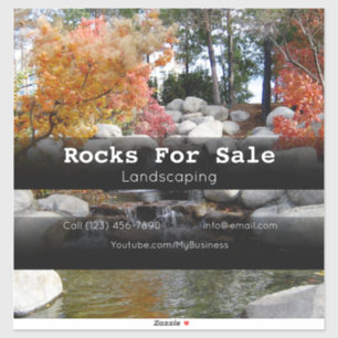 Rocks For Sale Vehicle Advertising Sticker