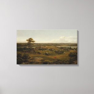 Rocks in New England by Martin Johnson Heade Canvas Print