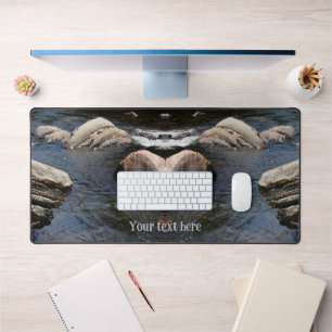 Rocks In Stream Nature Personalised  Desk Mat
