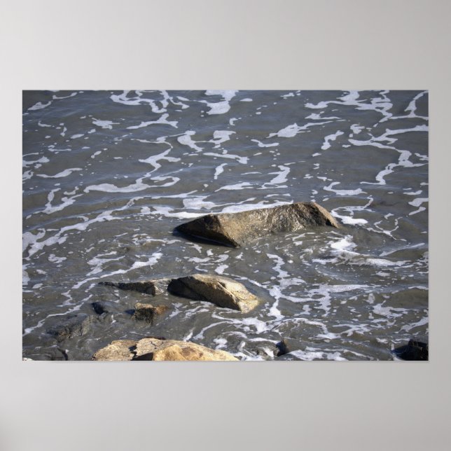 Rocks in the Ocean Poster (Front)
