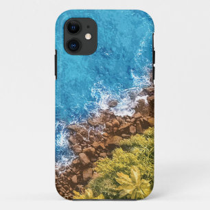 Rocks in the sea, above view 1 Case-Mate iPhone case