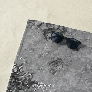 Rocks in the sea, above view 2 beach towel