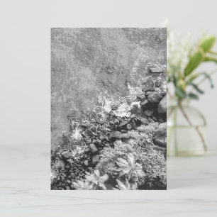 Rocks in the sea, above view 2 card