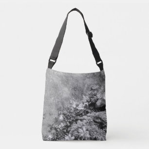 Rocks in the sea, above view 2 crossbody bag
