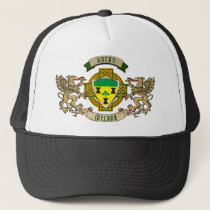 Rocks Irish Shield & Griffins Personalised Trucker Hat