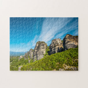 rocks monasteries of Meteora, Greece Jigsaw Puzzle