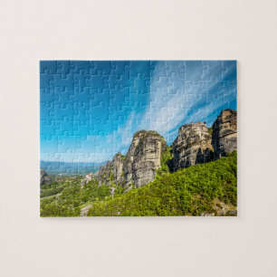 rocks monasteries of Meteora, Greece Jigsaw Puzzle