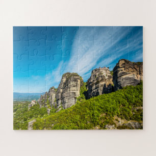rocks monasteries of Meteora, Greece Jigsaw Puzzle