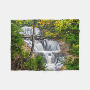 Rocks National Lakeshore, Sable Falls Fleece Blanket