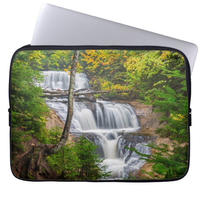 Rocks National Lakeshore, Sable Falls Laptop Sleeve (Front)