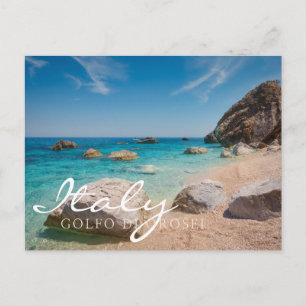 Rocks on Cala Mariolu beach on Sardinia, Italy Postcard