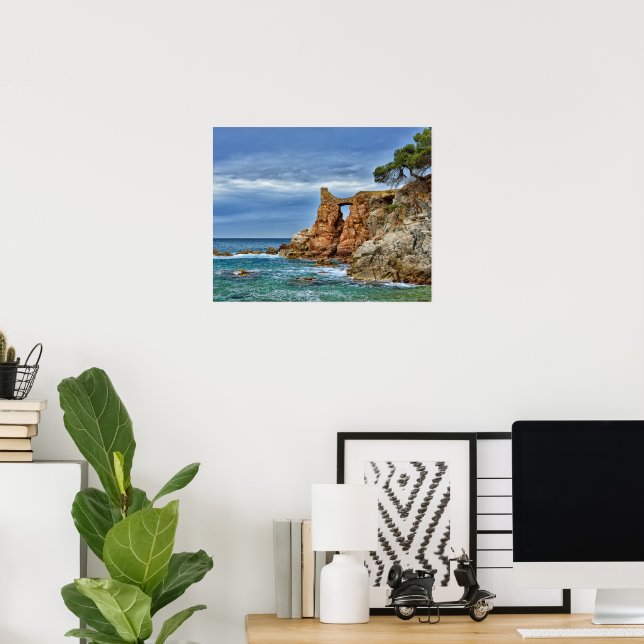 Rocks on Mediterranean coast Poster (Home Office)