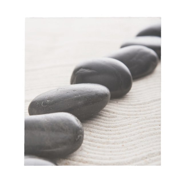 Rocks on sand notepad (Front)
