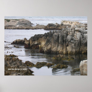 Rocks on the Sea Poster