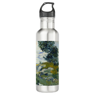 Rocks with Oak Tree, Van Gogh Oil Painting 710 Ml Water Bottle