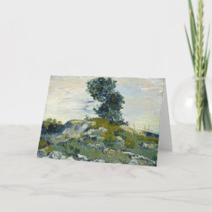Rocks with Oak Tree, Van Gogh Oil Painting Card