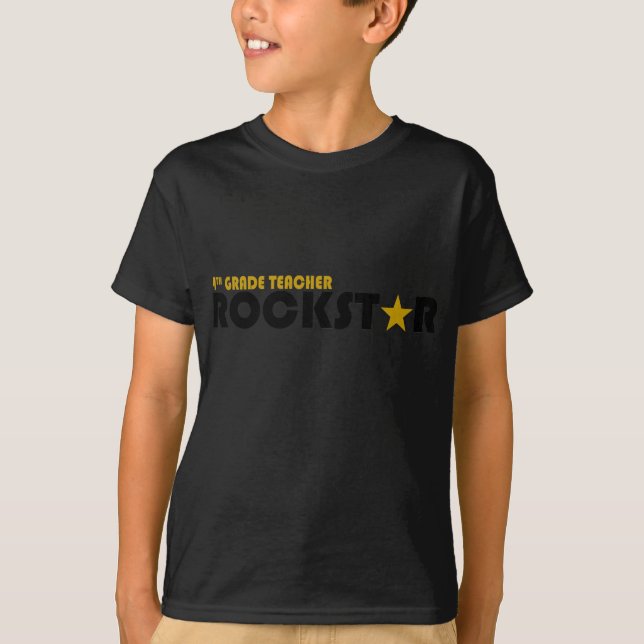 Rockstar - 4th Grade T-Shirt (Front)