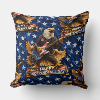 Rockstar American Eagle happy Independence Day thr Cushion