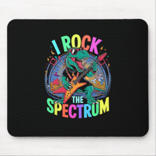 Rockstar Autism I Rock The Spectrum Teacher Respec Mouse Pad
