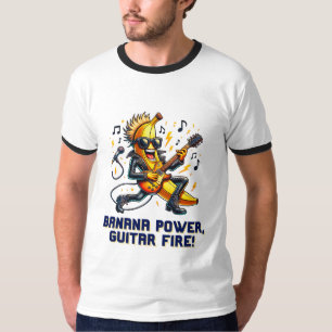 Rockstar Banana With Guitar Jamming T-Shirt