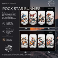 Rockstar Bunnies Drinkware Set