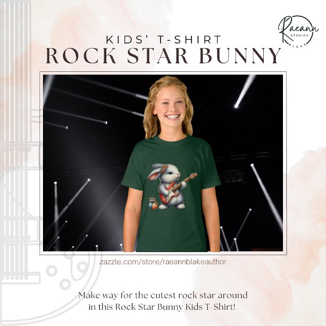 Rockstar Bunny Kids T-Shirt (Creator Uploaded)