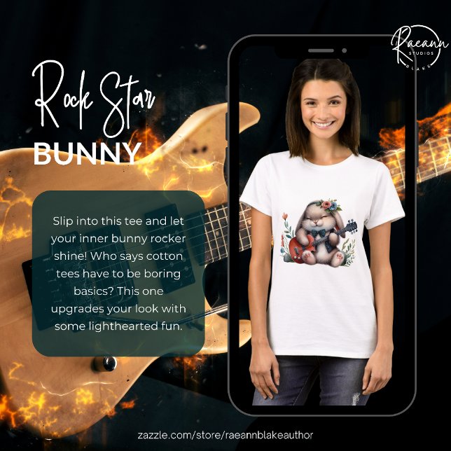 Rockstar Bunny T-Shirt (Creator Uploaded)