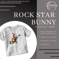 Rockstar Bunny Toddler T-Shirt