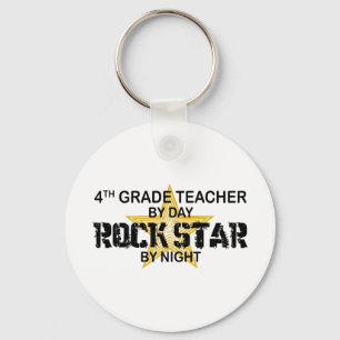 Rockstar by Night - 4th Grade Key Ring