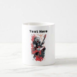 Rockstar Cat Coffee Mug
