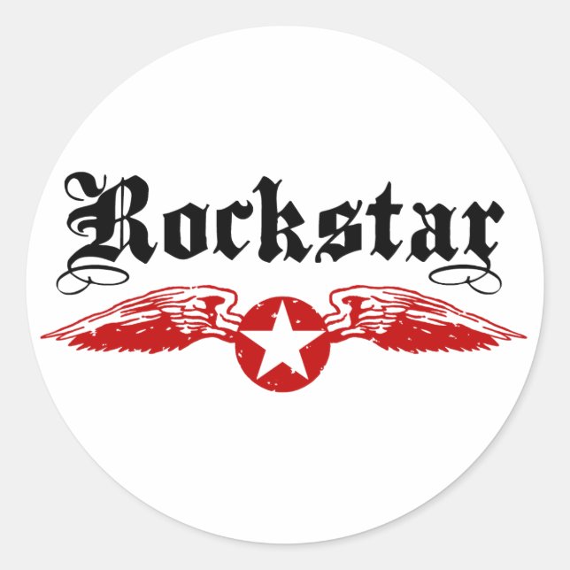 Rockstar Classic Round Sticker (Front)