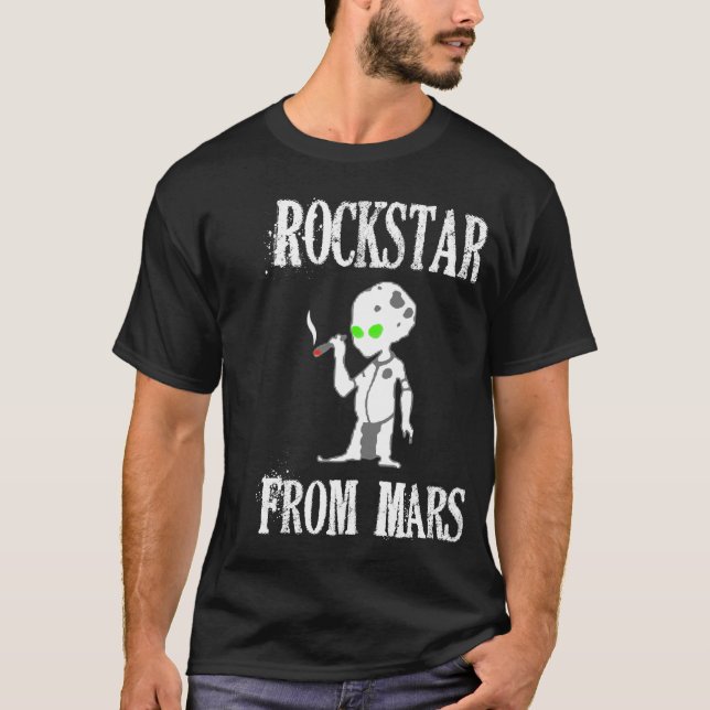 Rockstar From Mars T-Shirt (Front)