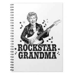 Rockstar Grandma – Fun and Retro Music Design Notebook