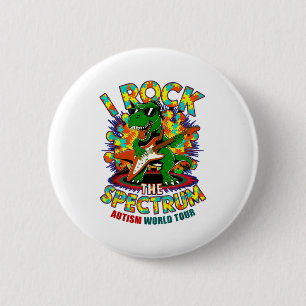Rockstar I Rock The Spectrum Autism Awareness Tour 6 Cm Round Badge