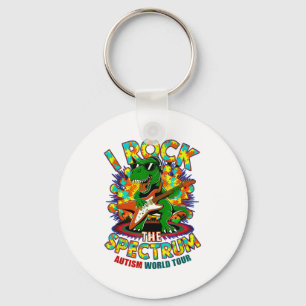 Rockstar I Rock The Spectrum Autism Awareness Tour Key Ring
