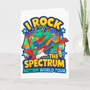 Rockstar I Rock The Spectrum Autism World Tour Mom Card