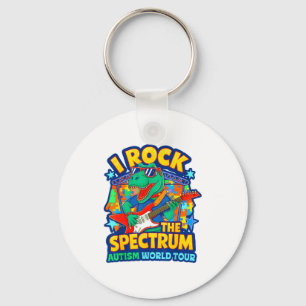 Rockstar I Rock The Spectrum Autism World Tour Mom Key Ring