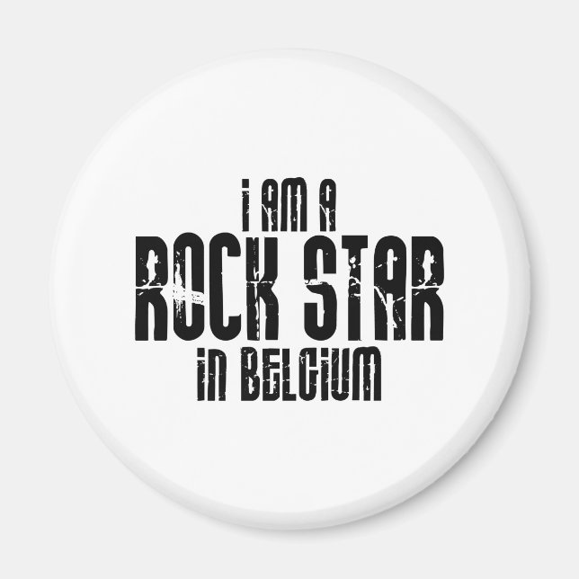 Rockstar In Belgium Magnet (Front)
