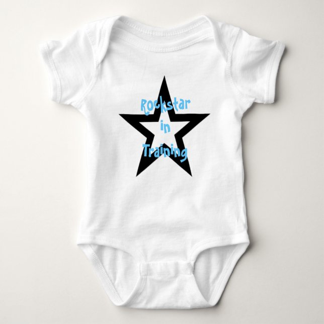 Rockstar in Training Baby Bodysuit (Front)