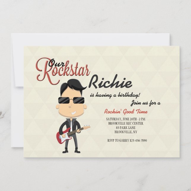 Rockstar Invitation (Front)