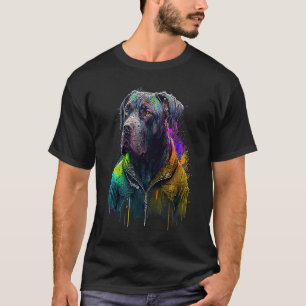 Rockstar portrait italian mastiff Cane Corso T-Shirt
