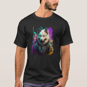 Rockstar portrait Samoyed T-Shirt