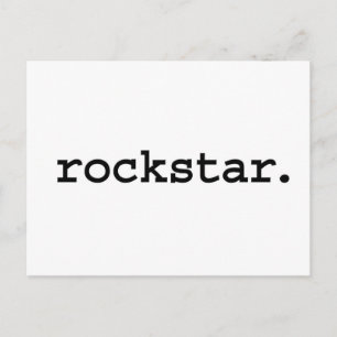 rockstar. postcard