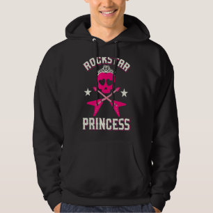 Rockstar Princess  Cute Girls Rockers Hoodie