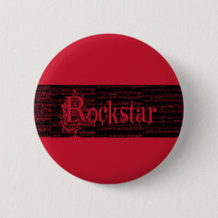 Rockstar rojo pin