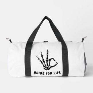 Rockstar Skeleton Bride Squad handbag Duffle Bag