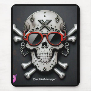"Rockstar Skull Coolness" Mouse Pad